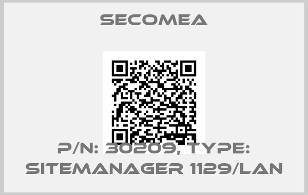 secomea-P/N: 30209, Type: SiteManager 1129/LAN