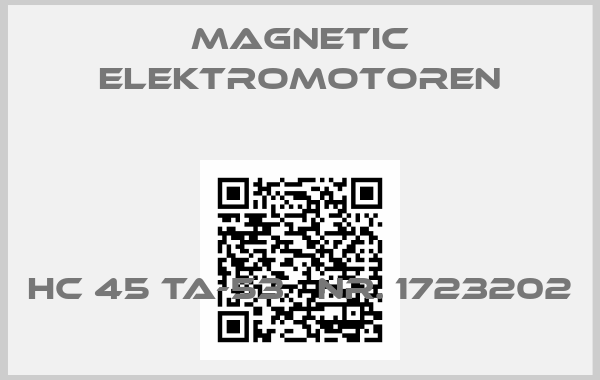 Magnetic Elektromotoren-HC 45 TA-53   Nr. 1723202