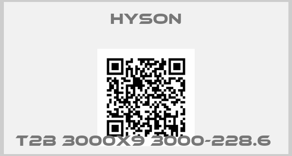 Hyson-T2B 3000X9 3000-228.6 