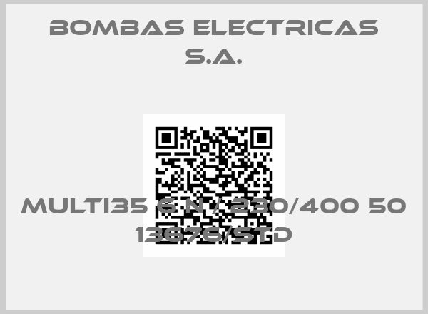 Bombas electricas S.A.-MULTI35 6 N / 230/400 50 13676/STD