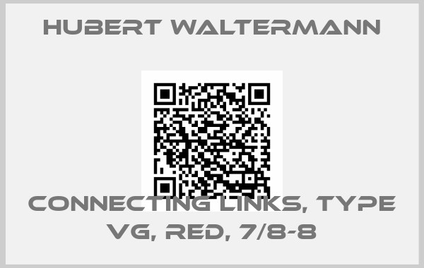Hubert Waltermann-Connecting links, type VG, red, 7/8-8