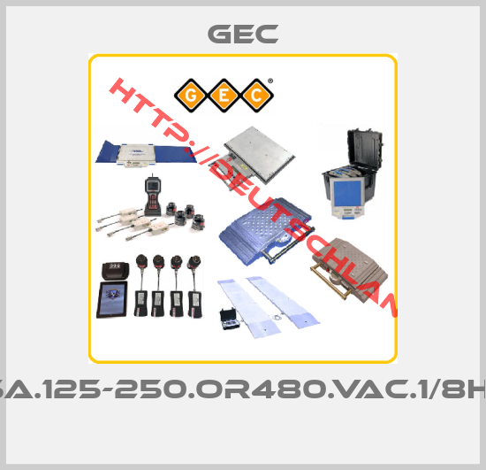 Gec-15A.125-250.OR480.VAC.1/8HP 
