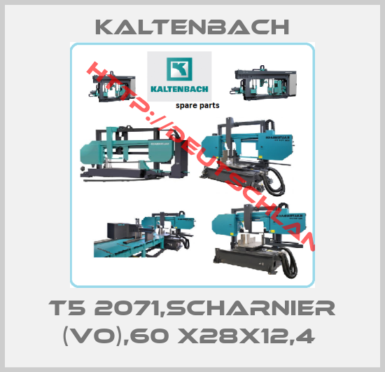 Kaltenbach-T5 2071,SCHARNIER (VO),60 X28X12,4 