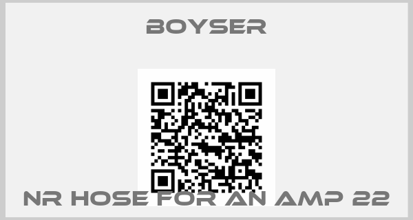 Boyser-NR hose for an AMP 22