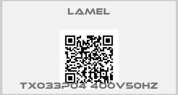 Lamel-TX033P04 400V50HZ