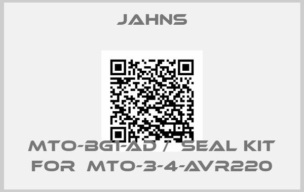 Jahns-MTO-Bg1-AD /  Seal kit for  MTO-3-4-AVR220