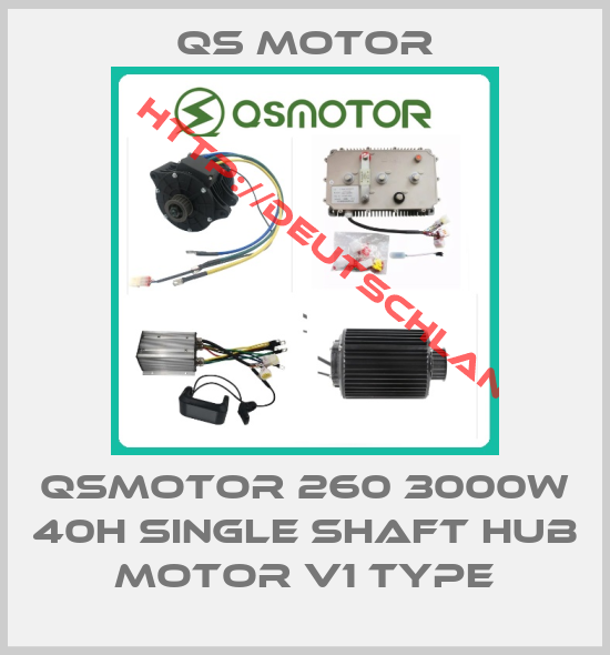 QS Motor-QSMOTOR 260 3000W 40H Single shaft Hub Motor V1 Type