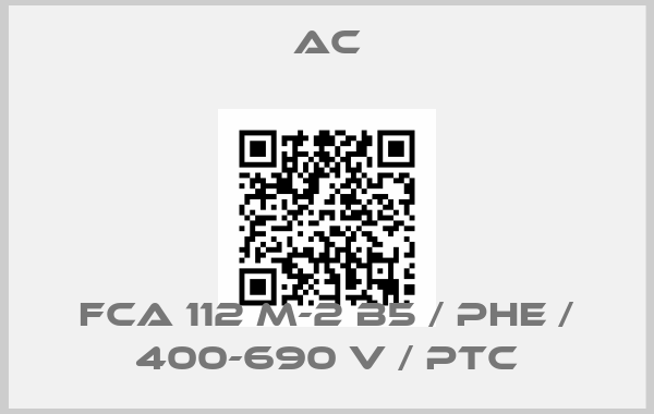 AC-FCA 112 M-2 B5 / PHE / 400-690 V / PTC
