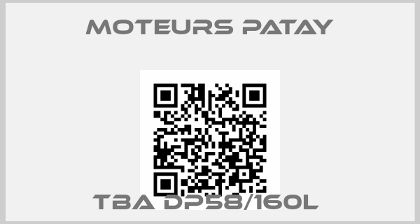 Moteurs Patay-TBA DP58/160L 