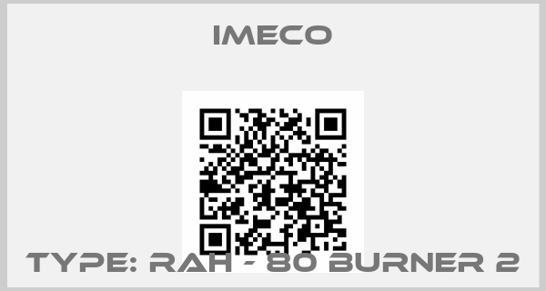 Imeco-Type: RAH - 80 Burner 2