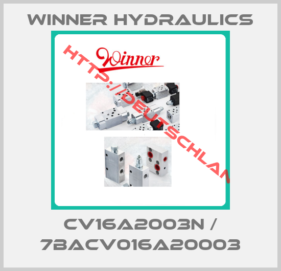 Winner Hydraulics-CV16A2003N / 7BACV016A20003