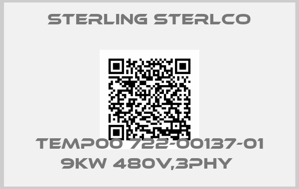 Sterling Sterlco-TEMP00 722-00137-01 9KW 480V,3PHY 