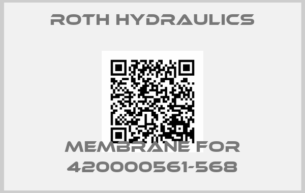 Roth Hydraulics-membrane for 420000561-568