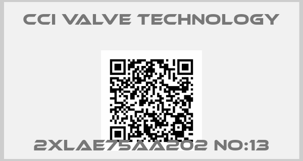 CCI Valve Technology-2XLAE75AA202 NO:13