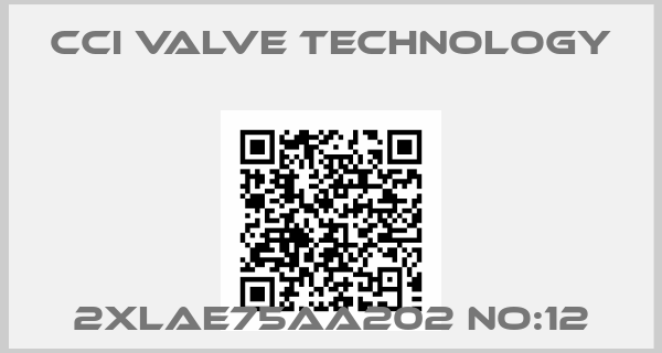CCI Valve Technology-2XLAE75AA202 NO:12