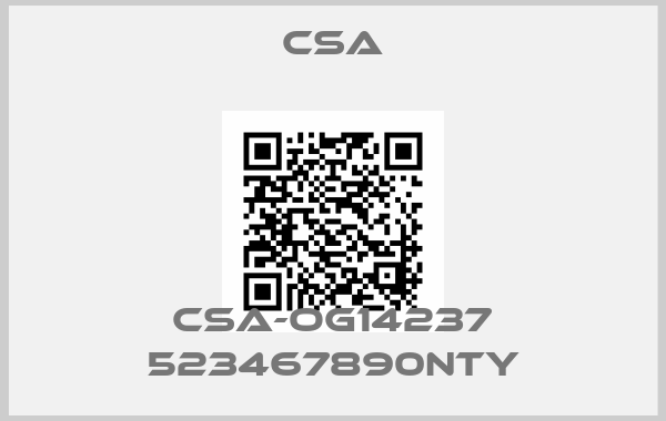 CSA-CSA-OG14237 523467890NTY