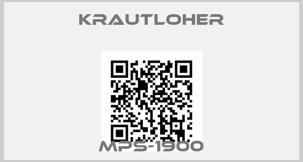 Krautloher-MPS-1900