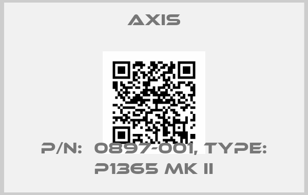 Axis-P/N:  0897-001, Type: P1365 Mk II