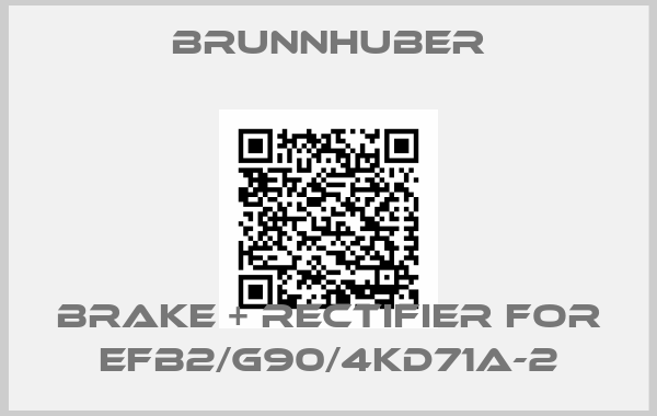 Brunnhuber-brake + rectifier for EFB2/G90/4KD71A-2
