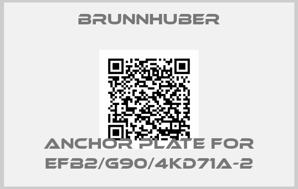 Brunnhuber-Anchor plate for EFB2/G90/4KD71A-2