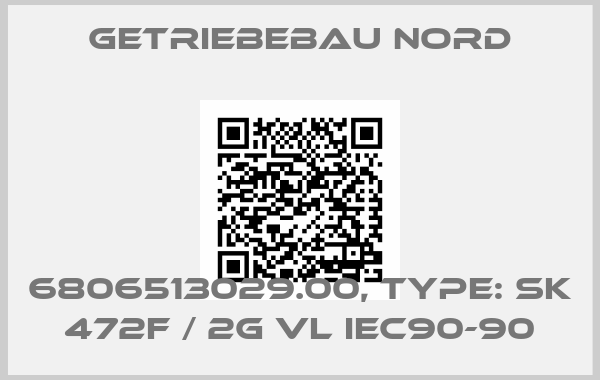 Getriebebau Nord-6806513029.00, Type: SK 472F / 2G VL IEC90-90