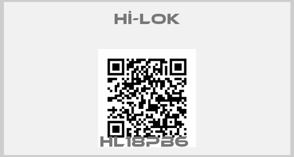 Hİ-LOK-HL18PB6 