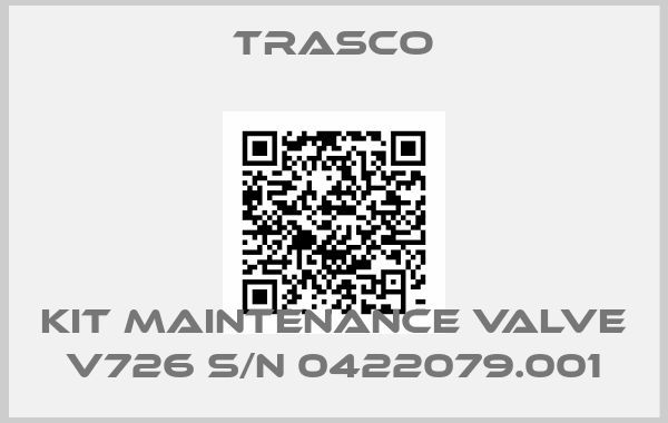 Trasco-KIT MAINTENANCE VALVE V726 S/N 0422079.001