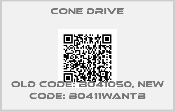 CONE DRIVE-old code: B041050, new code: B0411WANTB