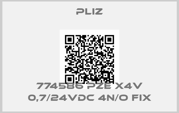 PLIZ-774586 PZE X4V 0,7/24VDC 4n/o fix