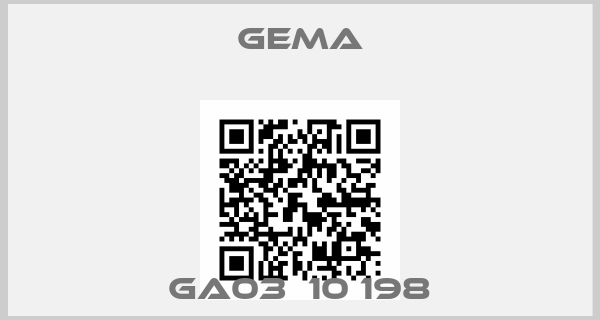 GEMA-GA03  10 198