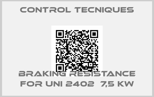 Control Tecniques-Braking resistance for UNI 2402  7,5 KW