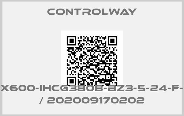 Controlway-CTX600-IHCG3808-BZ3-5-24-F-DZ / 202009170202