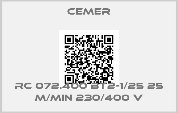 Cemer-RC 072.400 BT2-1/25 25 m/min 230/400 V