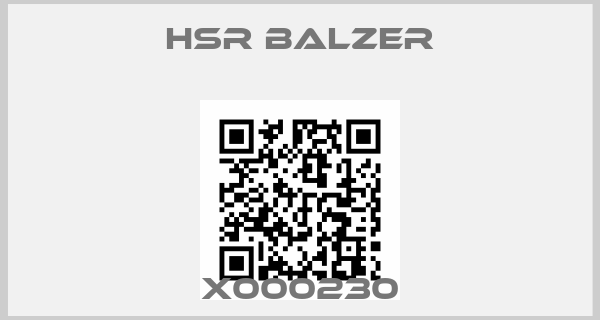 HSR BALZER-X000230