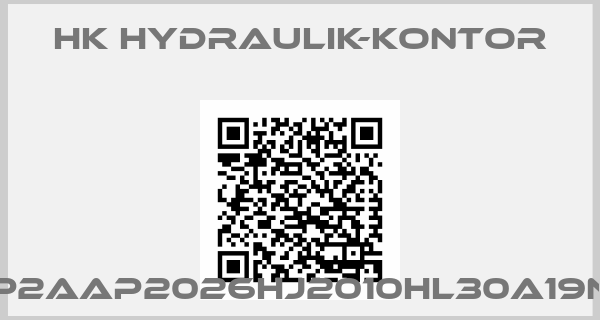 HK HYDRAULIK-KONTOR-P2AAP2026HJ2010HL30A19N
