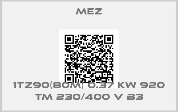 MEZ-1TZ90(80M) 0.37 kW 920 TM 230/400 V B3