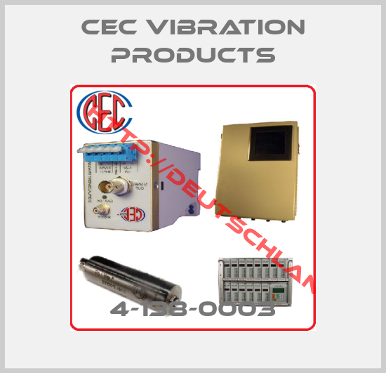 CEC VIBRATION PRODUCTS-4-138-0003