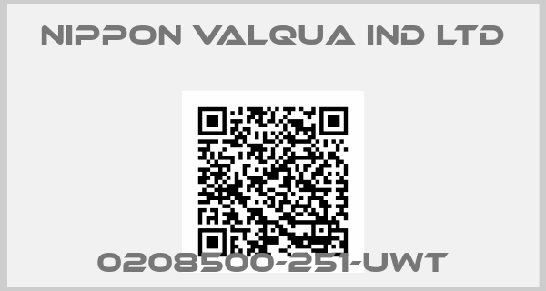 NIPPON VALQUA IND LTD-0208500-251-UWT