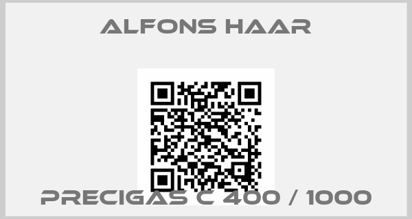 ALFONS HAAR-PreciGAS C 400 / 1000