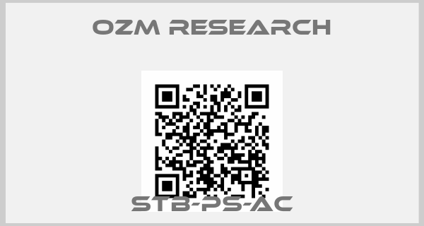 OZM Research-STB-PS-AC