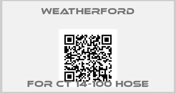 WEATHERFORD-For CT 14-100 Hose