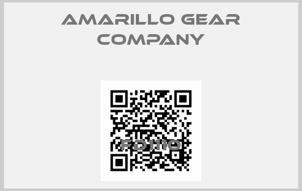 AMARILLO GEAR COMPANY-FD1110