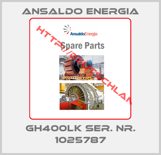 ANSALDO ENERGIA-GH400LK Ser. Nr. 1025787