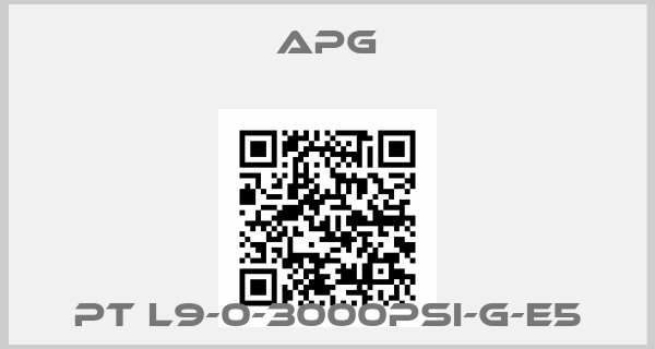 APG-PT L9-0-3000PSI-g-E5