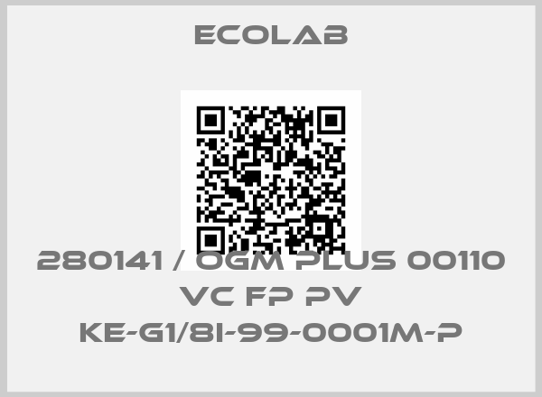 Ecolab-280141 / OGM PLUS 00110 VC FP PV KE-G1/8i-99-0001m-P