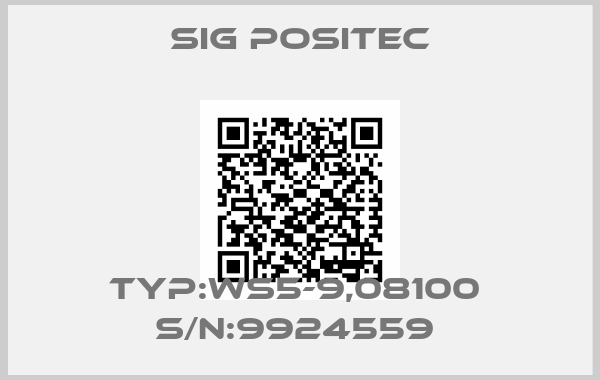 SIG Positec-TYP:WS5-9,08100  S/N:9924559 