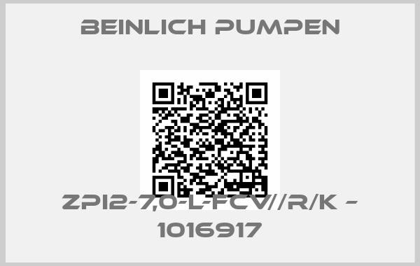 Beinlich Pumpen-ZPI2-7,0-L-FCV//R/K – 1016917