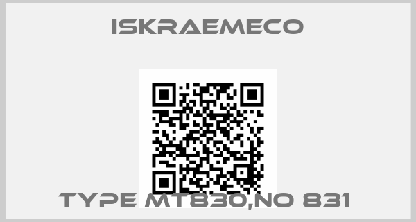 Iskraemeco-TYPE MT830,NO 831 