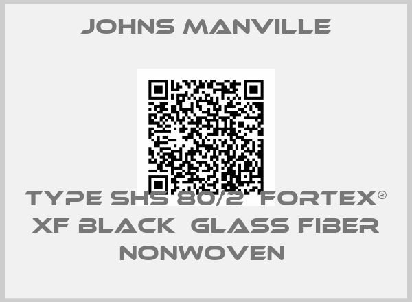 Johns Manville-TYPE SHS 80/2  FORTEX® XF BLACK  GLASS FIBER NONWOVEN 