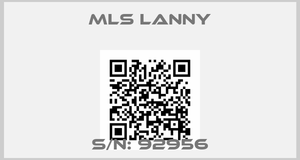 MLS Lanny-S/N: 92956